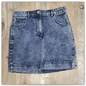 Collusion acid wash jeans skirt size 6
